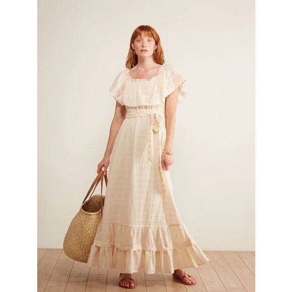 NWT Anthropologie Jayda Ruffled Maxi Dress x The Odells Size M - Picture 7 of 13